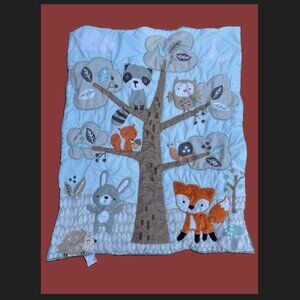 Bedroom Originals lambs & Ivy baby nursery boys forest quilt Preowned